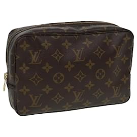 Louis Vuitton-LOUIS VUITTON Monogram Trousse Toilette 23 Sac Clutch M47524 LV Auth am6587-Monogramme