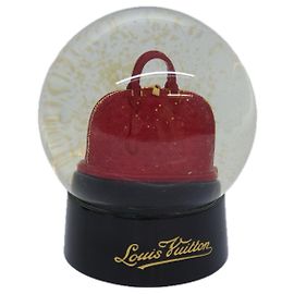 LOUIS VUITTON Snow Globe Alma VIP Limited Clear Red LV Auth 79347 Red Other