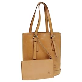 Louis Vuitton-LOUIS VUITTON Sac à bandoulière en cuir Nomad Bucket PM Beige M85001 LV Auth ar12188-Beige