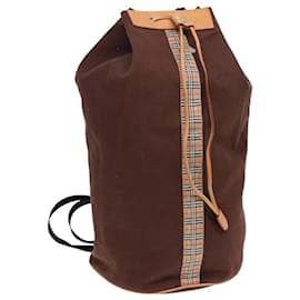 Autre Marque-Burberrys Nova Check Shoulder Bag Canvas Brown Auth fm3618-Brown