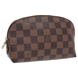 Louis Vuitton-LOUIS VUITTON Pochette Cosmétique PM Damier Ebene N47516 Auth LV 81027-Autre