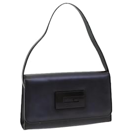 Gucci-Sac à main en cuir noir GUCCI 001 3063 Auth ar12166-Noir