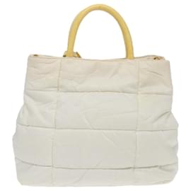 Prada-PRADA Sac à épaule en nylon blanc Auth 84770-Blanc