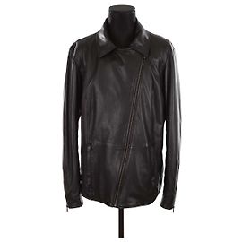 Marina Rinaldi Leather jacket Black