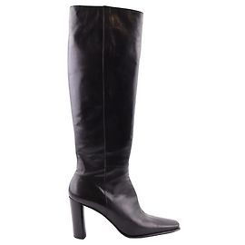 Michel Perry Leather boots Black