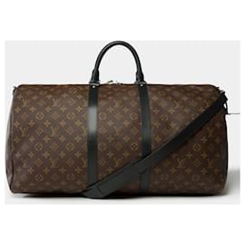 Louis Vuitton-LOUIS VUITTON Keepall Bag in Brown Canvas - 102052-Brown