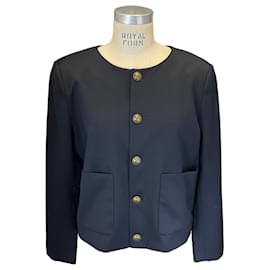 Frame Denim Frame Navy Blue Button Front Jacket Navy blue