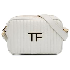 Tom Ford-Sac à bandoulière en cuir matelassé Tom Ford blanc TF-Blanc