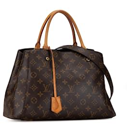 Louis Vuitton-Sac à main Montaigne MM Monogram Louis Vuitton marron-Marron