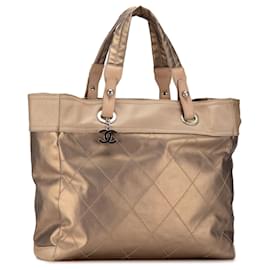 Chanel-Grand sac tote Paris Biarritz en or Chanel-Doré