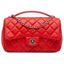 Chanel-Sac à bandoulière Medium Easy Carry Flap de Chanel rouge-Rouge