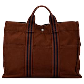 Hermès-Sac tote Fourre Tout MM Hermès marron-Marron