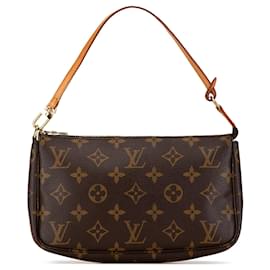 Louis Vuitton-Sac à épaule Pochette Accessoires Monogram Louis Vuitton marron-Marron