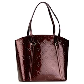 Louis Vuitton-Sac à main Avalon MM en vernis Monogram rouge Louis Vuitton-Rouge