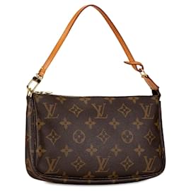 Louis Vuitton-Sac à épaule Pochette Accessoires Monogram Louis Vuitton marron-Marron