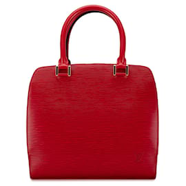 Louis Vuitton-Sac à main Epi Pont Neuf Louis Vuitton rouge-Rouge