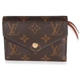 Louis Vuitton-Portefeuille Victorine en toile Monogram Louis Vuitton-Marron