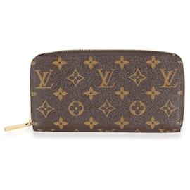 Louis Vuitton-Portefeuille Zippy en toile Monogram Louis Vuitton-Marron