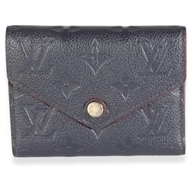 Louis Vuitton-Portefeuille Victorine Monogram Empreinte Marine Rouge Louis Vuitton-Rouge,Bleu