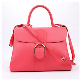 Delvaux-Sac à main en cuir Delvaux Brillant GM 2Way en rose-Rose