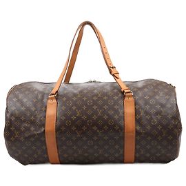 Bolsa de viagem Monogram Sac Polochon Louis Vuitton M41222 Marrom