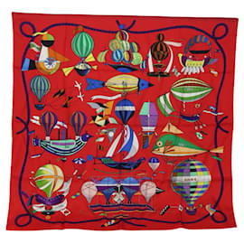 Hermès-Foulard Hermès-Rosso