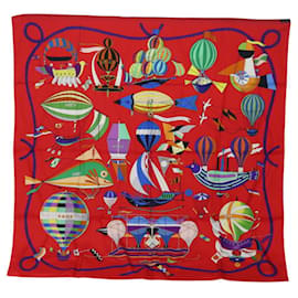 Hermès-Foulard Hermès-Rosso