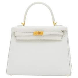 Hermès-Hermès Kelly 25-Bianco