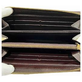 Louis Vuitton-Louis Vuitton Monogram Vernis Zippy Wallet -Brown