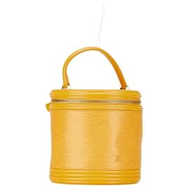 Louis Vuitton-Louis Vuitton Cannes Leather Handbag -Yellow