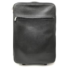 Bally-Bally Leather Bag Carry-on Suitcase-Black