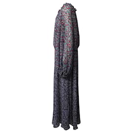Autre Marque-Rotate Birger Christensen Carly Off-The-Shoulder Maxi Dress in Floral Print Recycled Polyester-Other,Python print