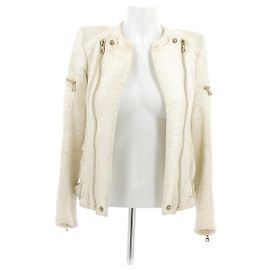 BALMAIN Giacche T.FR 36 Cotone Beige