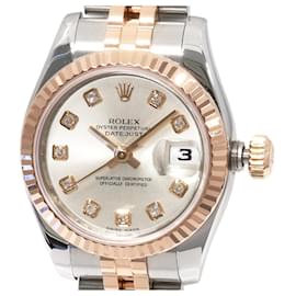 Rolex-Rolex Datejust 179171G Diamond Automatic Watch-Silvery