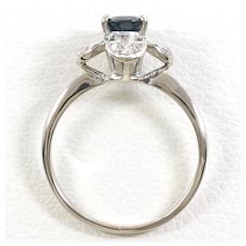 Autre Marque-K14 White Gold Sapphire Ring-Other