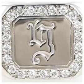 Autre Marque-PT900 Platinum Diamond Ring 19.5-Other