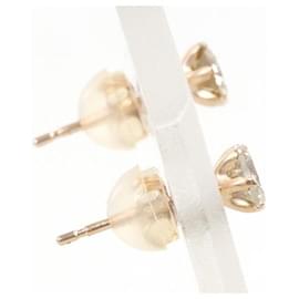 Autre Marque-K10 Pink Gold Diamond Earrings-Other