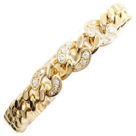 Autre Marque-K18 Yellow Gold Diamond Bracelet 0.30ct-Other