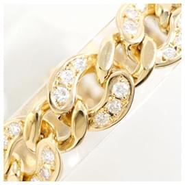 Autre Marque-K18 Yellow Gold Diamond Bracelet 0.30ct-Other