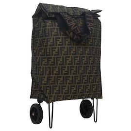 FENDI Zucca Canvas Caddie bag Brown Auth fm3635 Brown