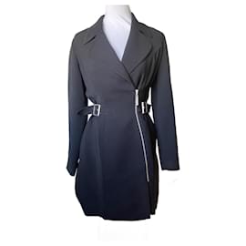 Giacca lunga nera Thierry Mugler Nero