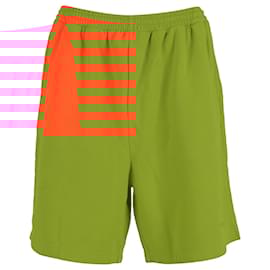 Balenciaga-Balenciaga Jogger Shorts in Orange Cotton-Orange,Coral