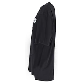 Balenciaga-Balenciaga 'Free Styling Tips' T-Shirt in Black Cotton-Black