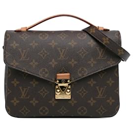 Louis Vuitton-Louis Vuitton Brown Monogram Pochette Metis-Brown