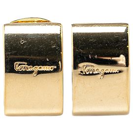 Salvatore Ferragamo Orecchini a clip placcati in oro Ferragamo D'oro
