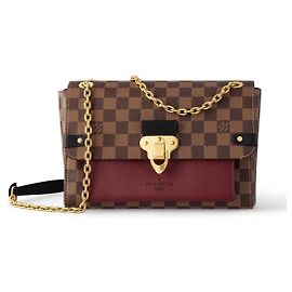Bolsa Louis Vuitton Vavin PM Damier Ebene Marrom Marrom