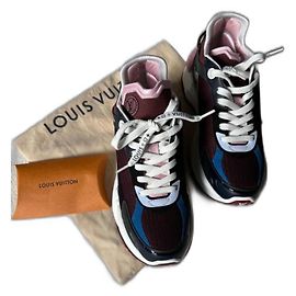 Louis Vuitton Running 55 Sneaker Leder Dunkelblau Dunkelblau