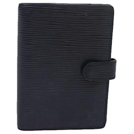 Louis Vuitton-LOUIS VUITTON Epi Agenda PM Day Planner Cover Black R20052 LV Auth cl842-Black