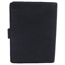 Louis Vuitton-LOUIS VUITTON Epi Agenda PM Day Planner Cover Black R20052 LV Auth cl842-Black