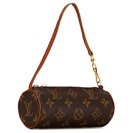 Louis Vuitton-Brown Louis Vuitton Monogram Papillon Pochette Handbag-Brown